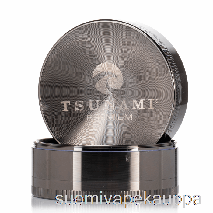 Vape Suomi Tsunami 3,9 Tuuman 4-osainen Upotettu Ylähiomakone Gunmetal (100mm)